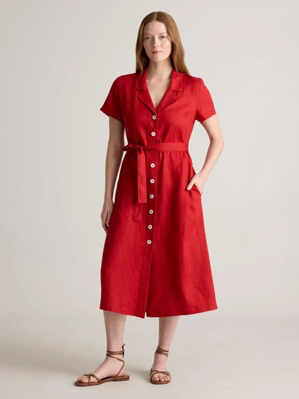 Quince V-Neck Dress